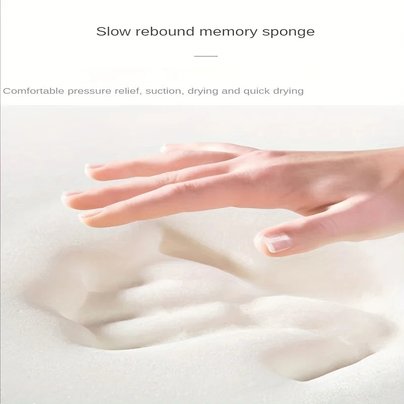 Long-Pile Absorbent Non-Slip Bathroom Mat