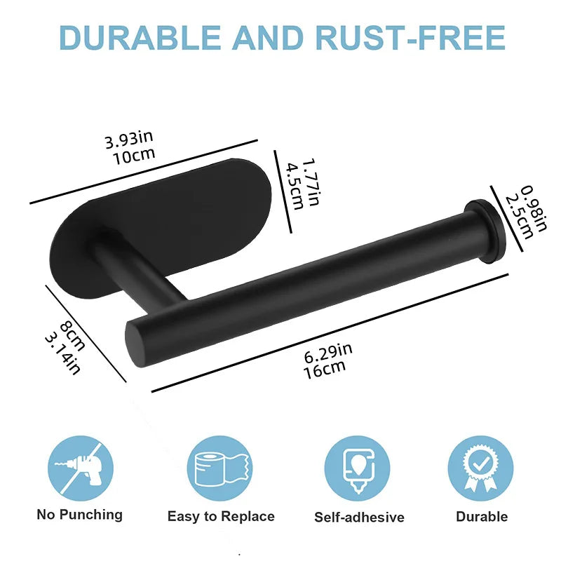 Stainless Steel Wall-Mounted Toilet Paper Holder