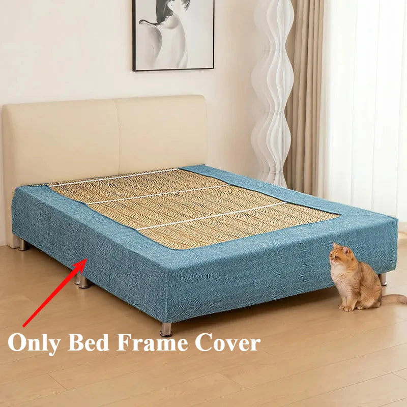 Stretch Chenille Bed Frame Cover