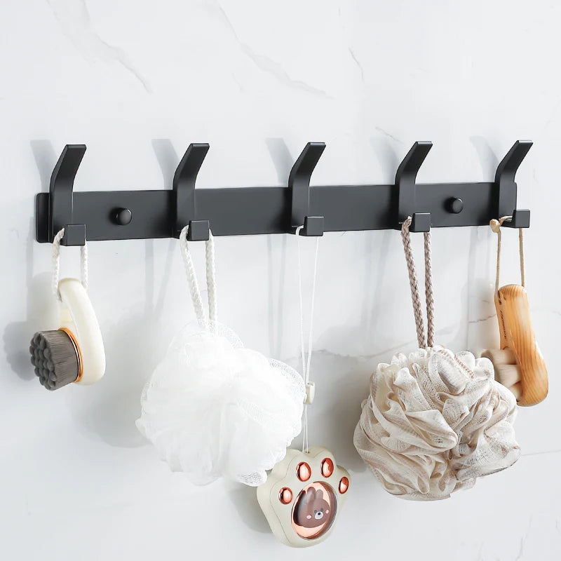 Modern Wall-Mounted Aluminium Hook Rack