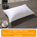 Cotton Goose Feather Cushion Pillow Assorted Sizes 80x80/70x70/60x60/55x55/50x50/45x45/40x40/50x90/50x75/50x70/50x65/45x70/40x60