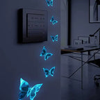 6-Piece Luminous Butterfly Wall Stickers