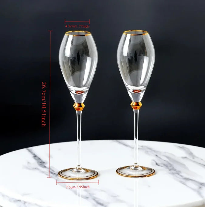 2-Piece Crystal Wine Glass Set