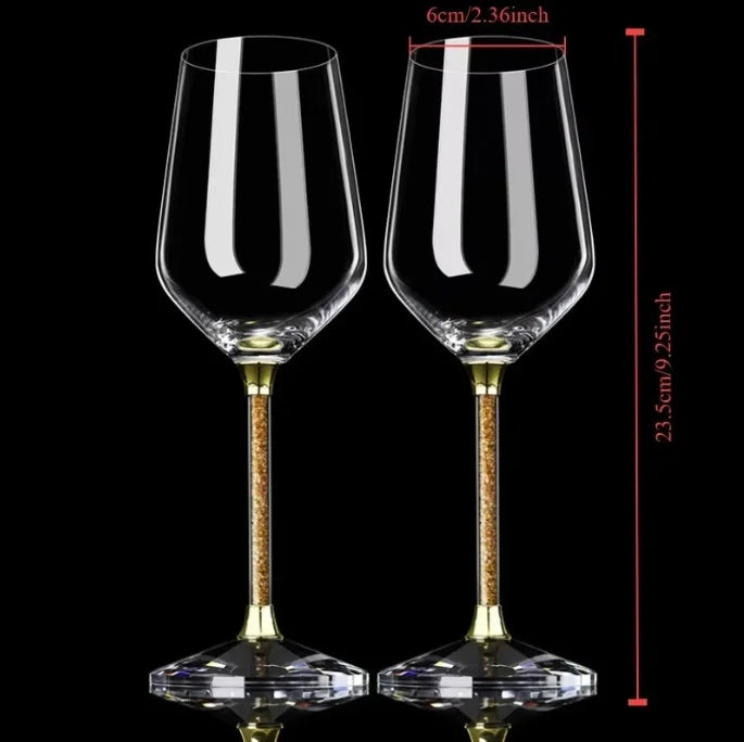 2-Piece Crystal Wine Glass Set