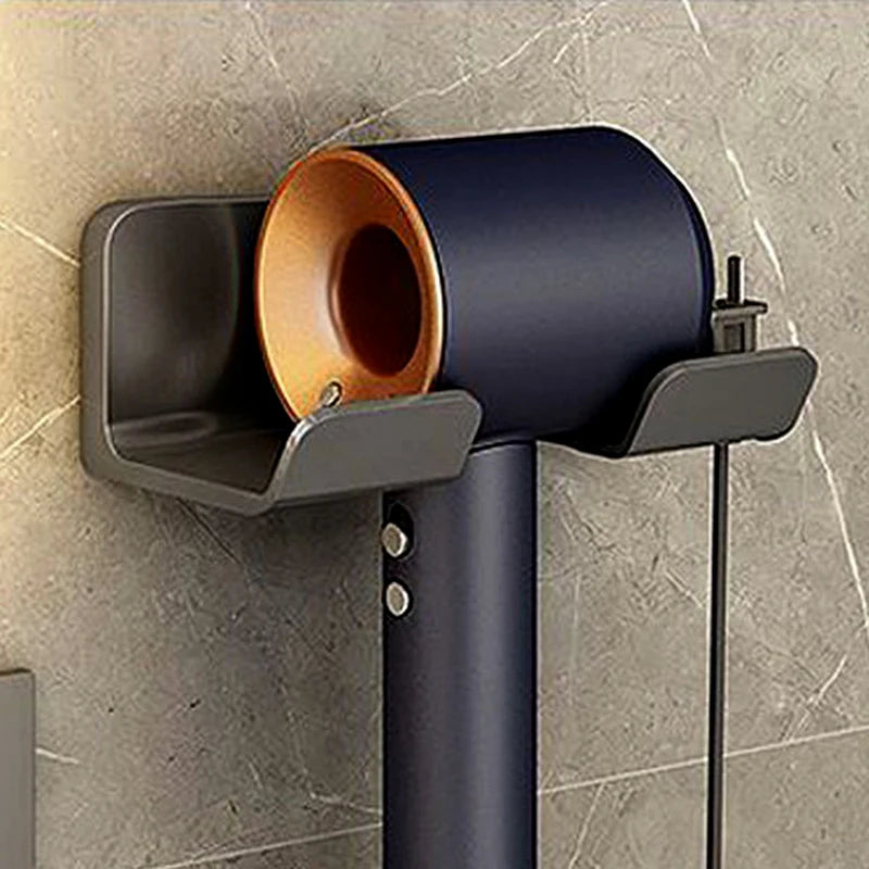 Wall-Mounted Hair Dryer Holder &amp; Organiser
