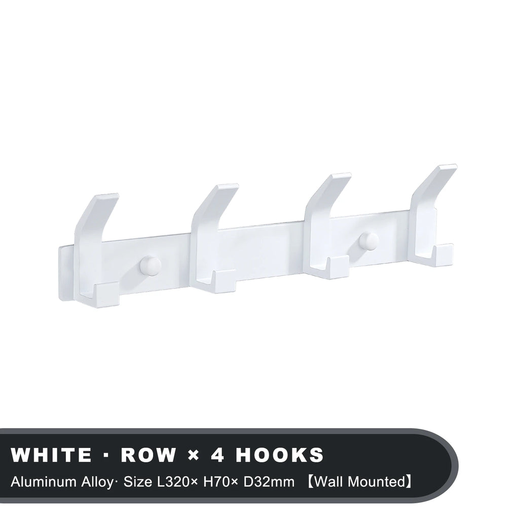 Modern Wall-Mounted Aluminium Hook Rack