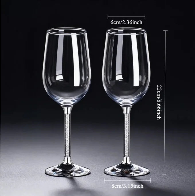 2-Piece Crystal Wine Glass Set