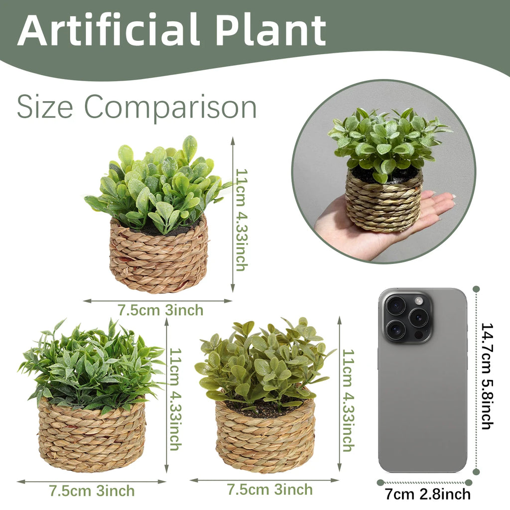 Small Artificial Eucalyptus Plant — 11cm
