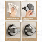 Wall-Mounted Suction Cup Towel Rack