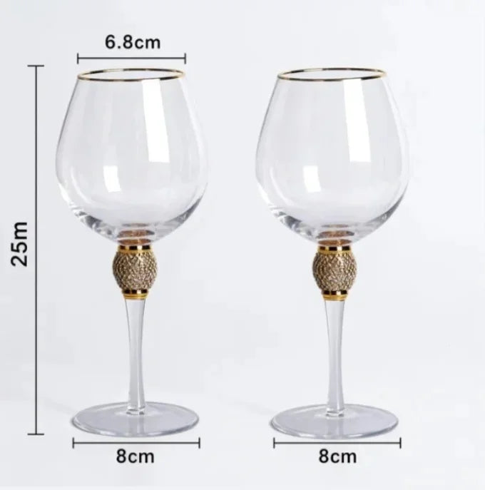 2-Piece Crystal Wine Glass Set