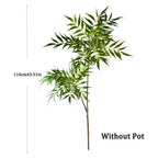 Large Artificial Nandina Plant — Real-Touch Palm Style