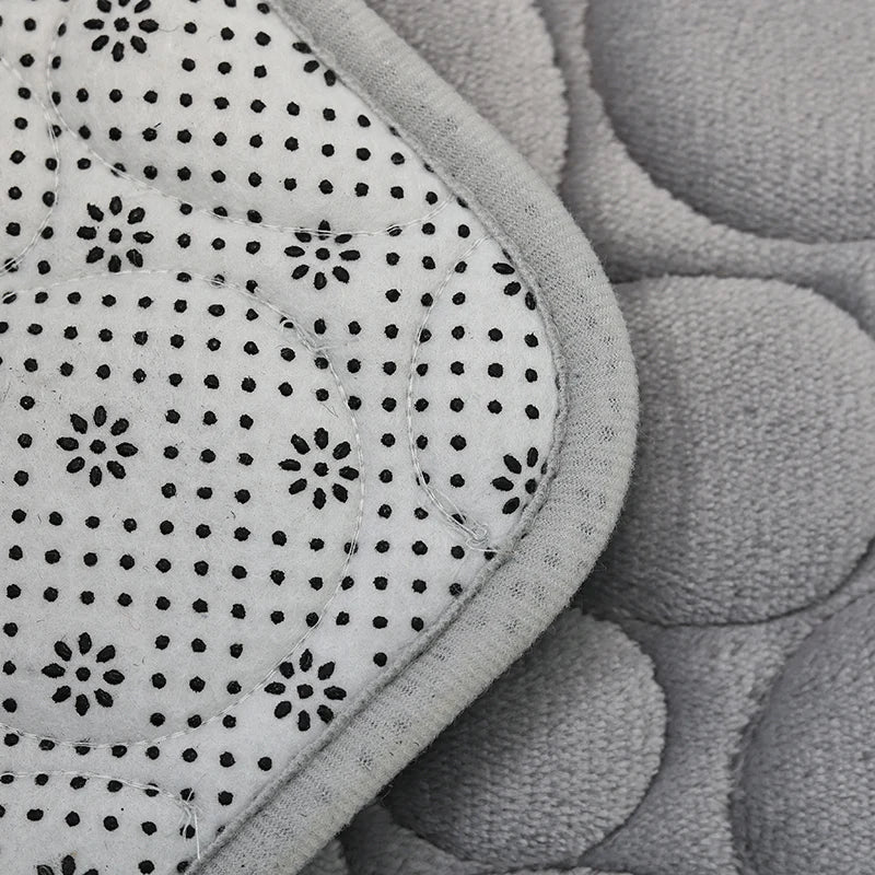 2-Piece U-Shaped Absorbent Bathroom Mat Set