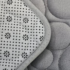 2-Piece U-Shaped Absorbent Bathroom Mat Set