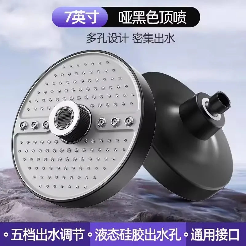5-Mode Adjustable High-Pressure Rainfall Shower Head