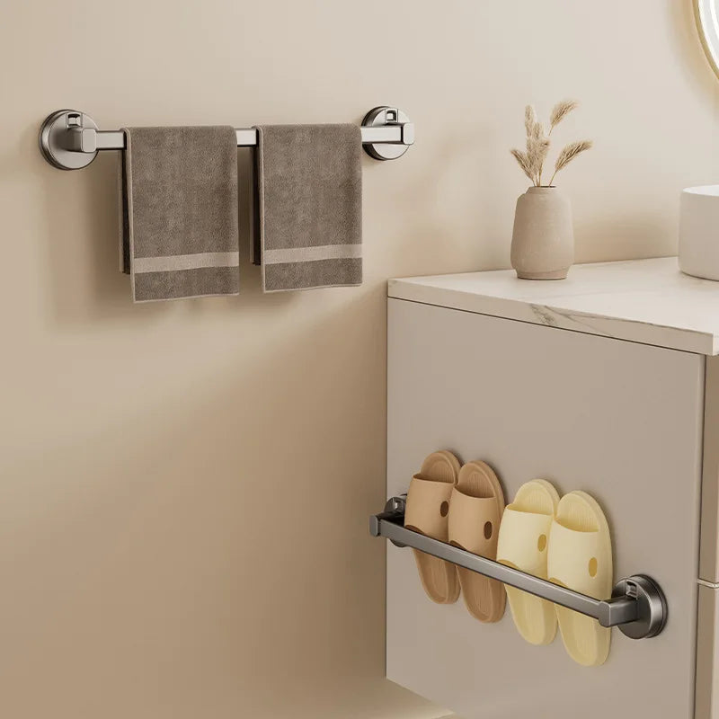 Wall-Mounted Suction Cup Towel Rack