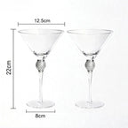 2-Piece Crystal Wine Glass Set