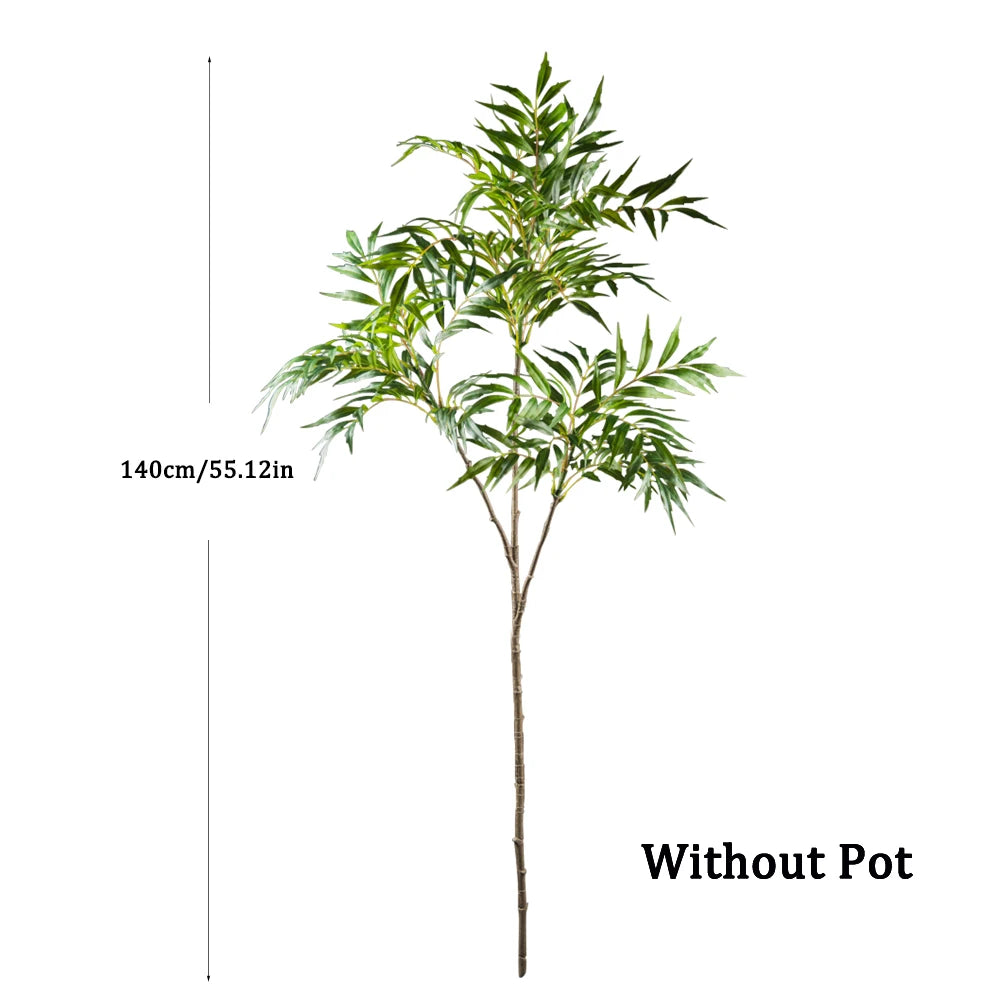 Large Artificial Nandina Plant — Real-Touch Palm Style