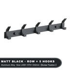 Modern Wall-Mounted Aluminium Hook Rack