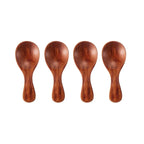 4-Piece Mini Wooden Kitchen Spoon Set
