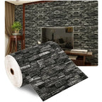70cm × 10m Self-Adhesive 3D Brick Foam Wallpaper