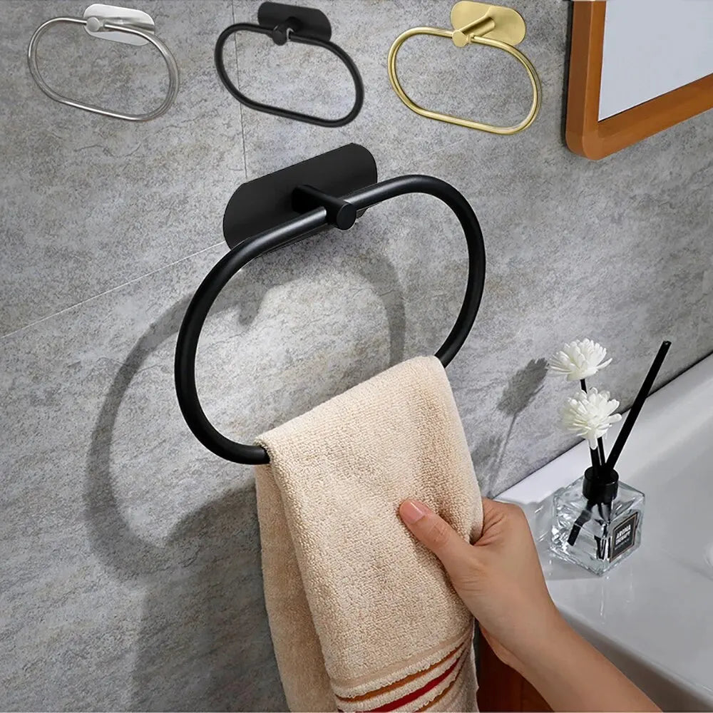 Stainless Steel Self-Adhesive Towel Ring