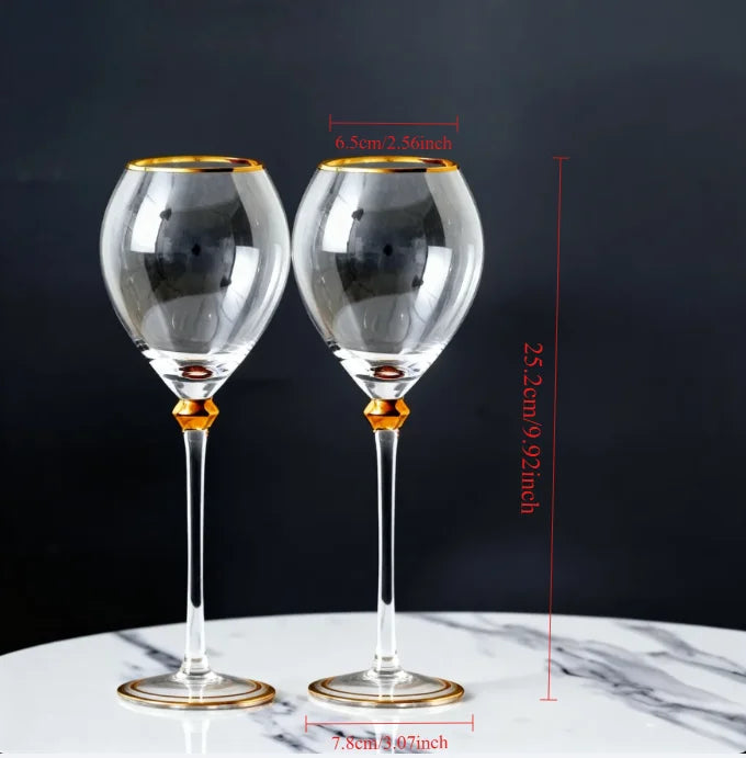 2-Piece Crystal Wine Glass Set
