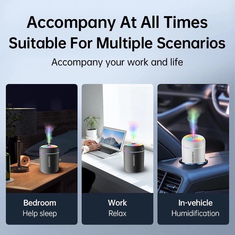 180ml Mini USB Air Humidifier &amp; Aroma Diffuser