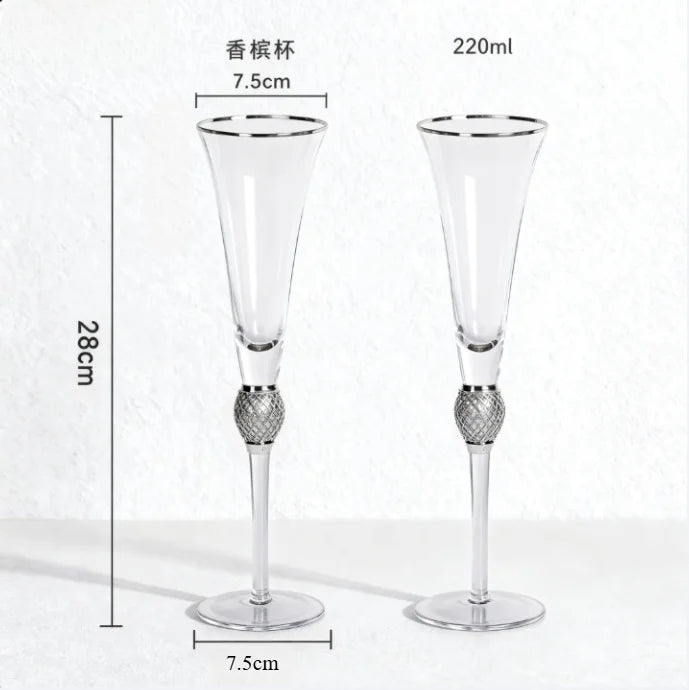 2-Piece Crystal Wine Glass Set