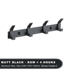 Modern Wall-Mounted Aluminium Hook Rack