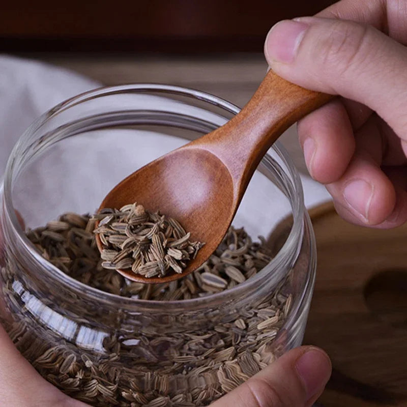 4-Piece Mini Wooden Kitchen Spoon Set