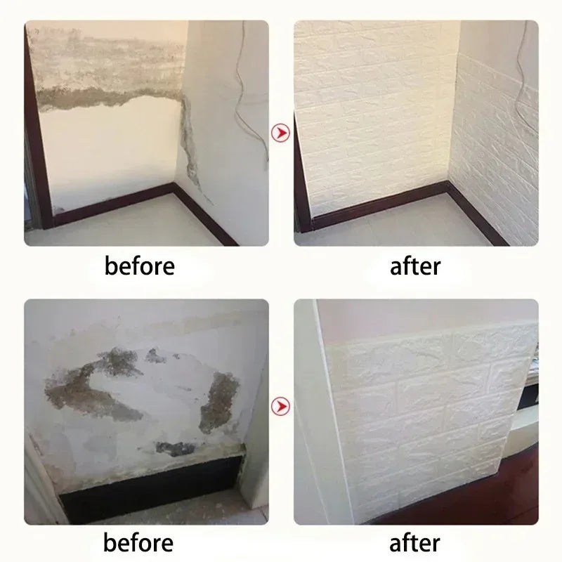 70cm × 10m Self-Adhesive 3D Brick Foam Wallpaper