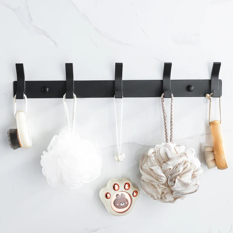 Modern Wall-Mounted Aluminium Hook Rack
