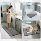 3Pcs Sets Bath Mats Non Slip Memory Foam Bathroom Soft Rugs Water Absorption Dry Fast Bath Mat Machine Washable For Home Floor