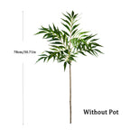 Large Artificial Nandina Plant — Real-Touch Palm Style