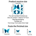 6-Piece Luminous Butterfly Wall Stickers
