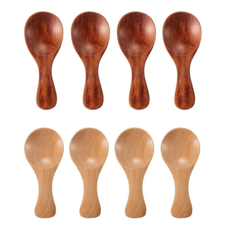 4-Piece Mini Wooden Kitchen Spoon Set