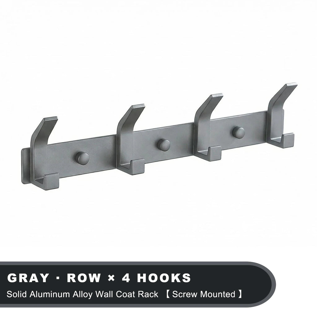 Modern Wall-Mounted Aluminium Hook Rack