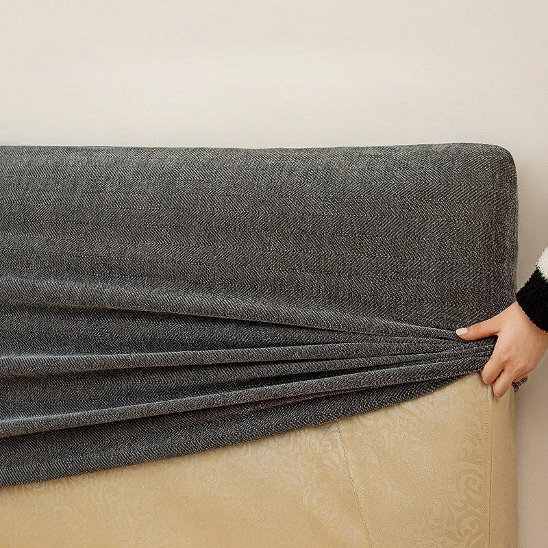 Stretch Chenille Bed Frame Cover