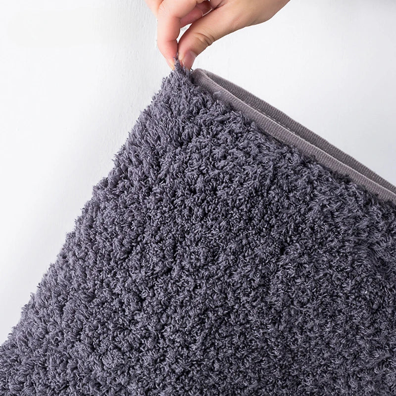 Long-Pile Absorbent Non-Slip Bathroom Mat