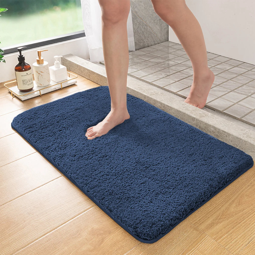 Long-Pile Absorbent Non-Slip Bathroom Mat
