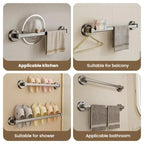 Wall-Mounted Suction Cup Towel Rack
