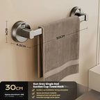 Wall-Mounted Suction Cup Towel Rack