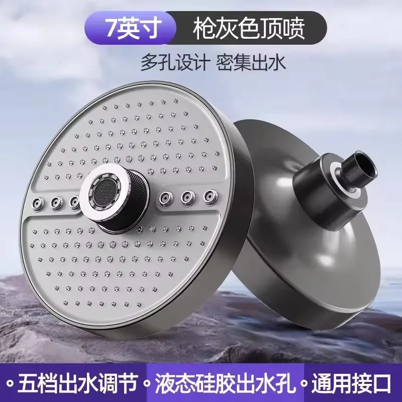 5-Mode Adjustable High-Pressure Rainfall Shower Head