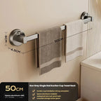 Wall-Mounted Suction Cup Towel Rack