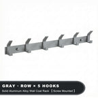 Modern Wall-Mounted Aluminium Hook Rack