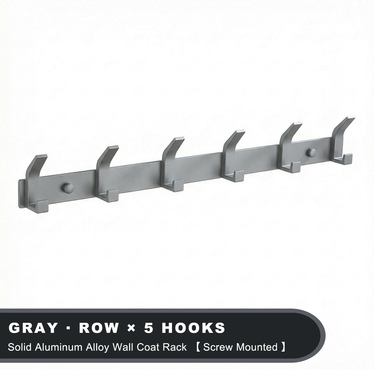 Modern Wall-Mounted Aluminium Hook Rack