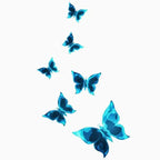 6-Piece Luminous Butterfly Wall Stickers
