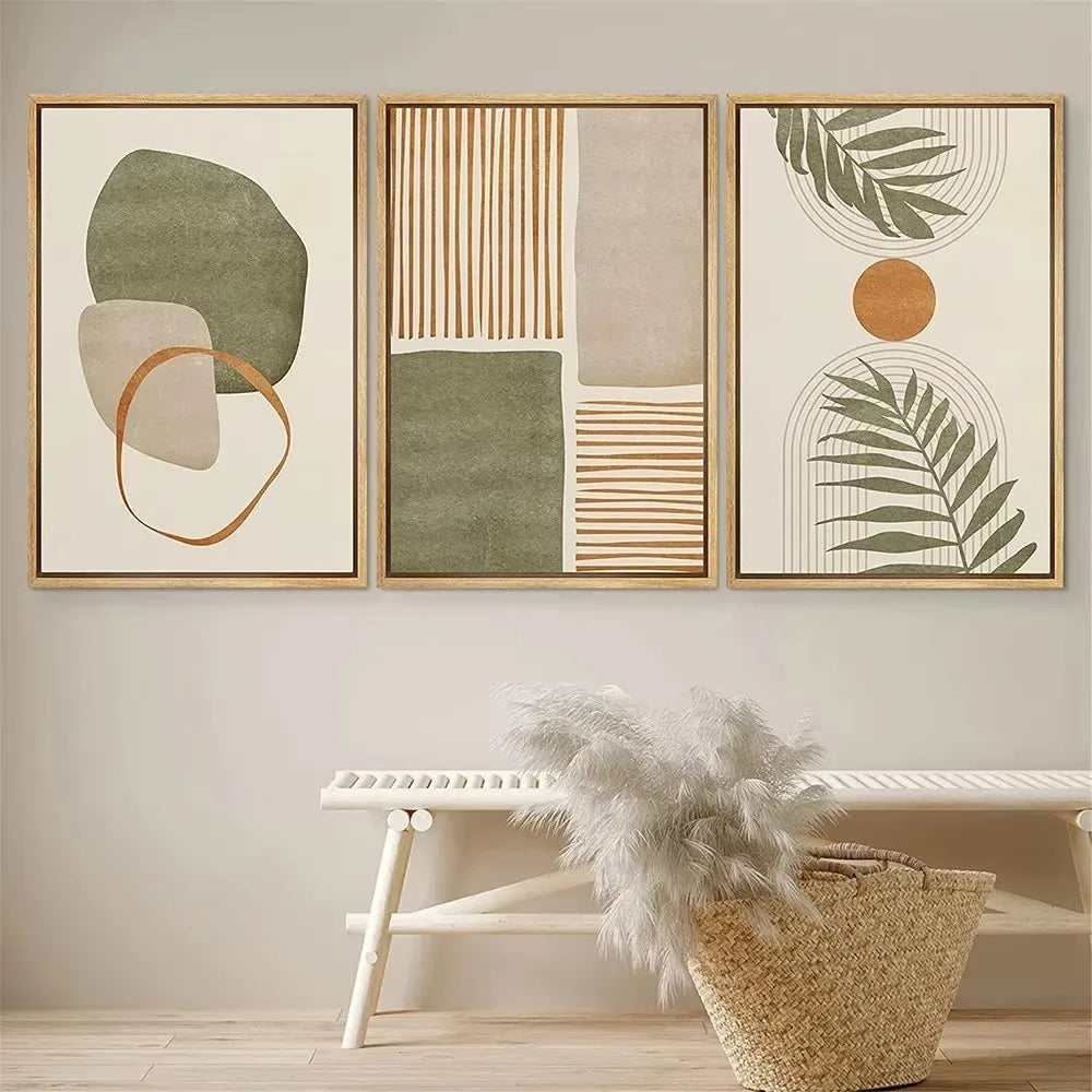 Retro Palm Tree Canvas Wall Art