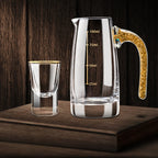 6-Piece Gold Rim Shot Glass Set
