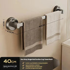 Wall-Mounted Suction Cup Towel Rack